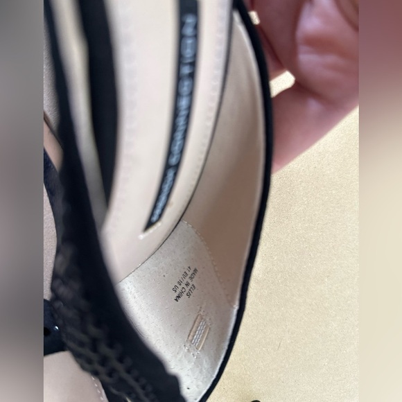 French Connection studded d’orsay black leather pointed toe heels size 41 - Picture 6 of 9